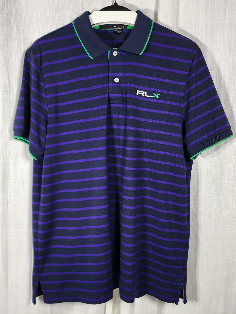 Ralph Lauren Men's Navy & Purple Striped Polo
